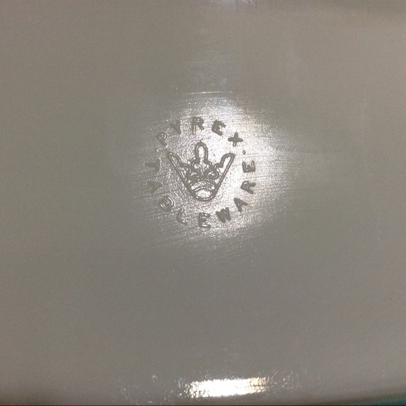 Rare Vintage Pyrex Snowflake turquoise baking dish - Picture 8 of 11